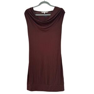 Trina Turk Women's Brown Cowl Neck Mini Dress Size 6